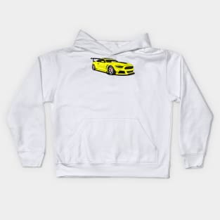 MUSTANG WIDEBODY YELLOW Kids Hoodie